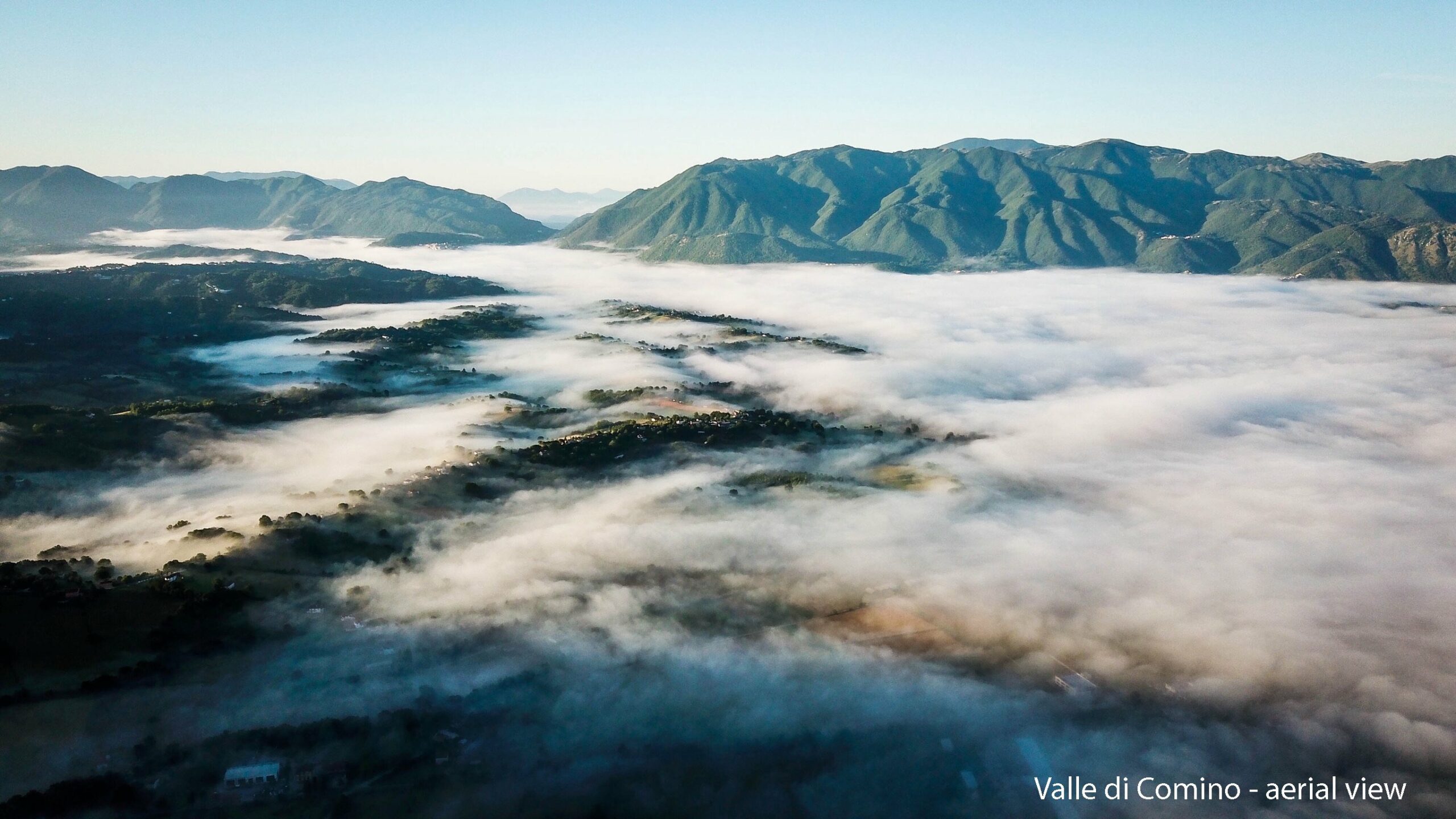 Aerial view of Valle di Comino