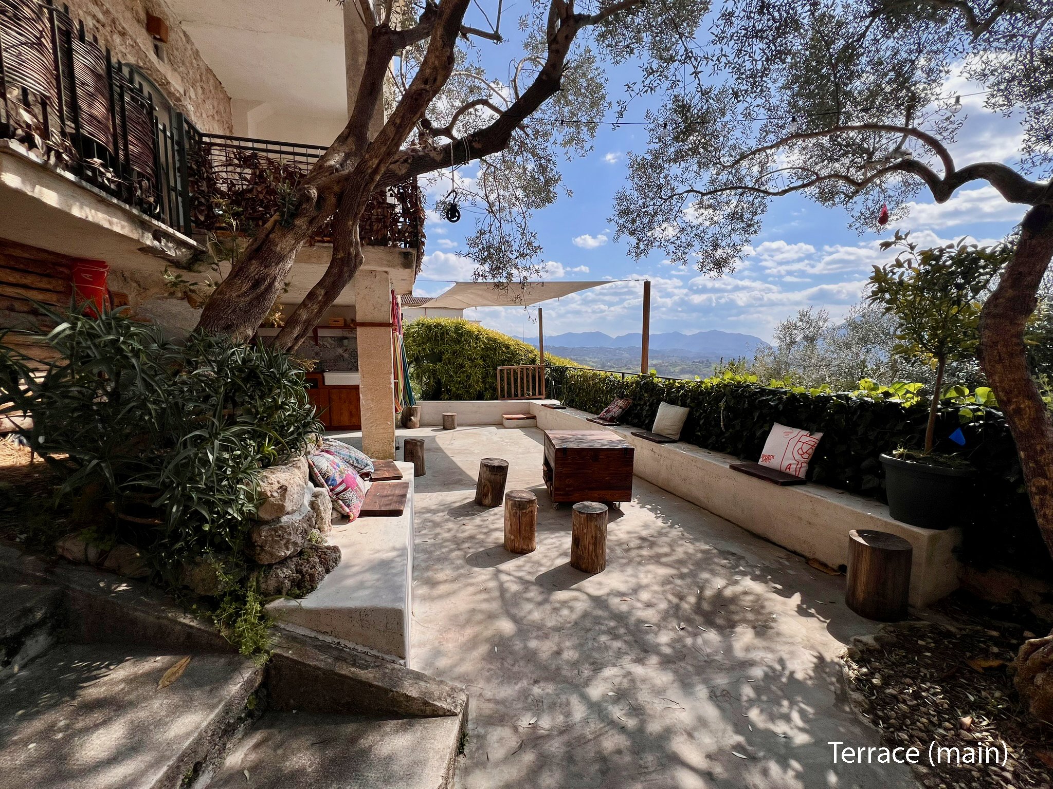 Terrace with valley view