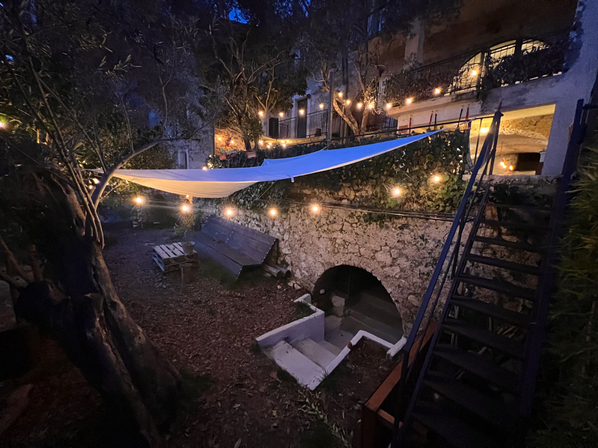 Aro house at dusk